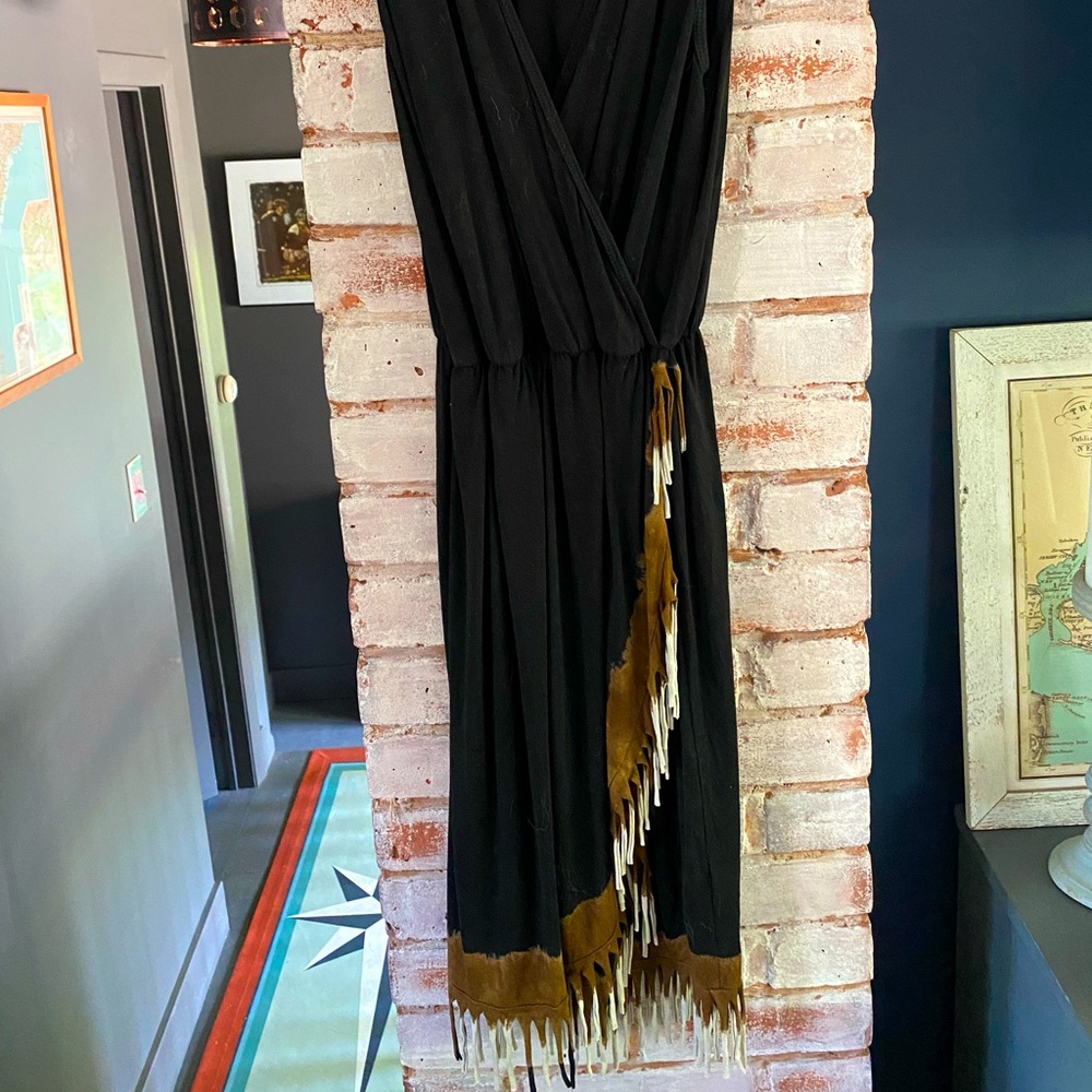 Boho Western sleeveless Midi dress